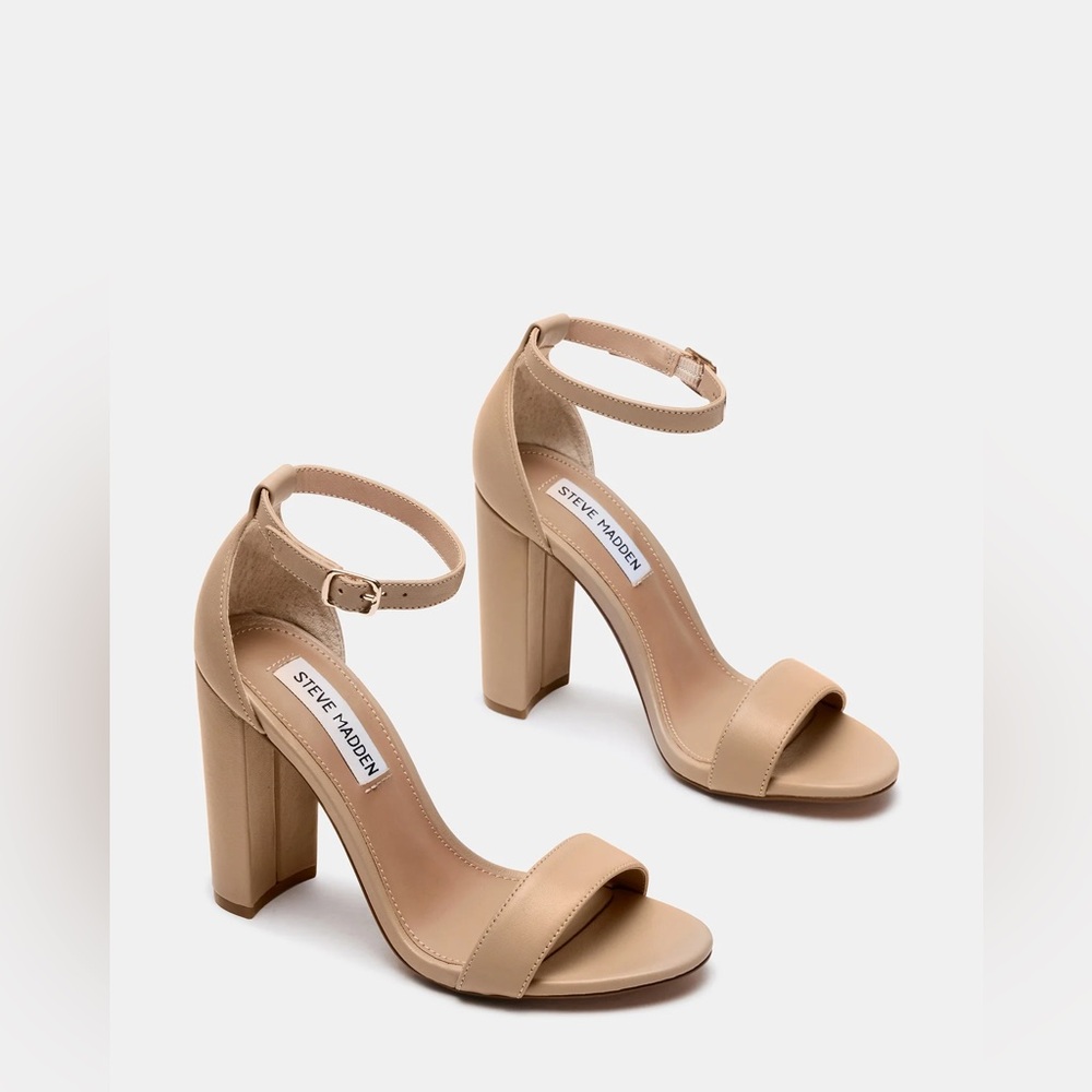 4” Steve Madden Carson Blush Leather Heels, 10